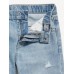 Old Navy Light Blue Baggy High Waisted Ripped Wide Leg Girls Jeans